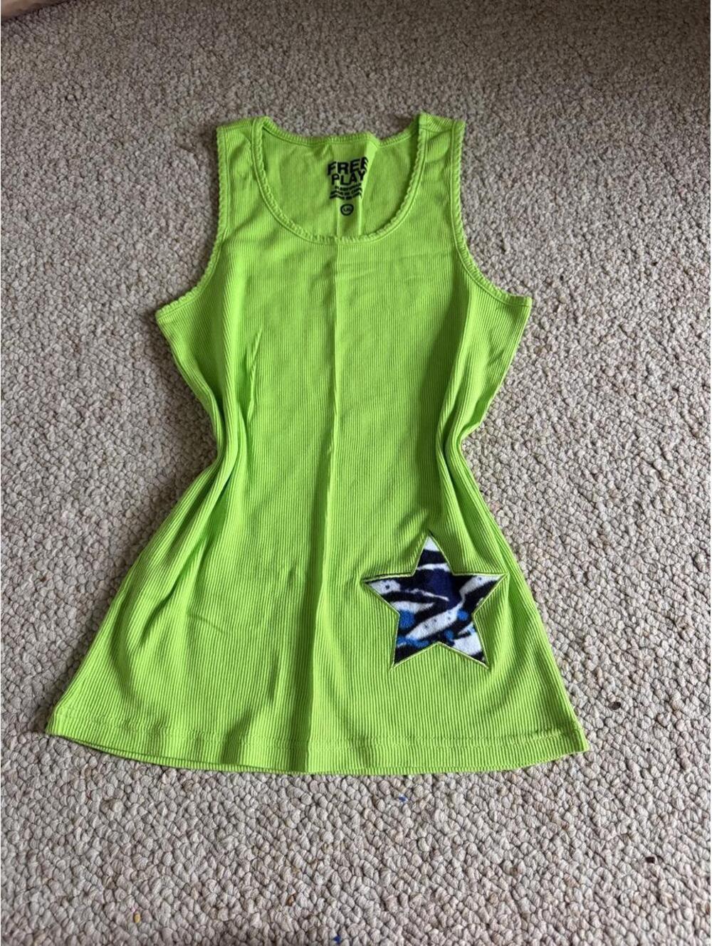 Free Play neon green tank top